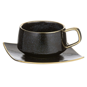 Tempa Rae New Bone China 320ml Cup & Saucer - Charcoal