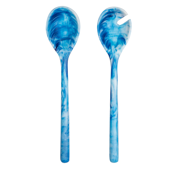 2pc Tempa Marlow 33cm Polyresin Salad Server Set - Ocean