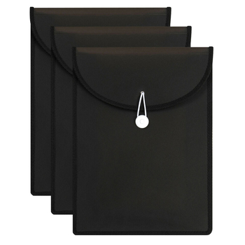 3PK Marbig Top Load A4 File Document Paper Holder - Black