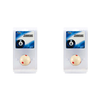 2PK Formula Sports  2" Training Resin 6 Spot Cue Ball Blister