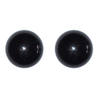 2PK Formula Sports 2" Size Resin Plain Black Billiard Ball