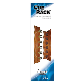 Formula Sports Deluxe 6 Billiard Cue Clip Wall Rack - Oak