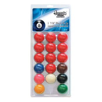 Formula Sports Standard Snooker Balls 1 7/8" Blister Set