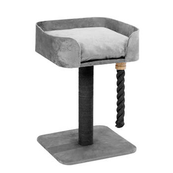 Paws & Claws Catsby Fitzory Scratching Post 40x40x60cm - Silver Grey