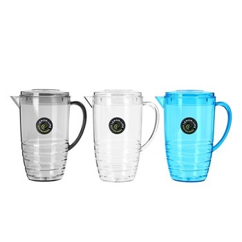 3PK Lemon & Lime Wave Deco Pitcher 2.5L Assorted