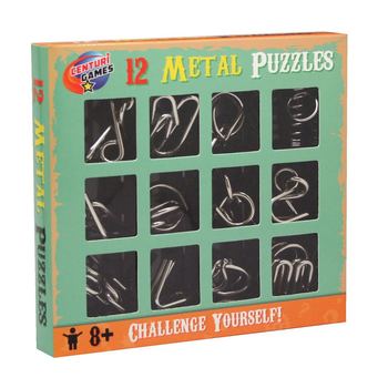 12pc Centauri Games Metal Puzzle Solving/Brain Teaser Toy Kids 8y+