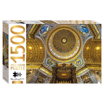 1500pc Mind Bogglers Gold St Peters Basilica Puzzle