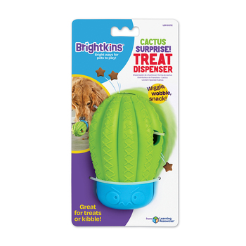 Brightkins Cactus Surprize Dog/Pet Treat Dispenser Puzzle/Toy Assorted