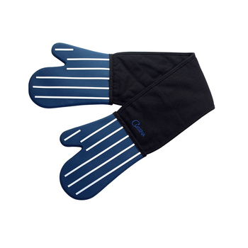 Cuisena Silicone Double Oven Glove - Butchers Stripe