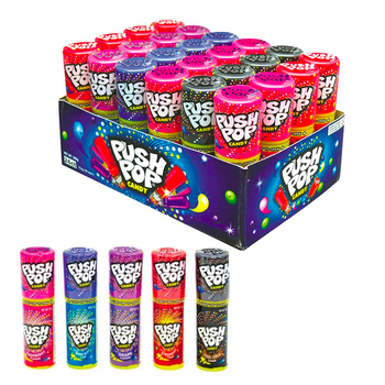 24pc Push Pop Candy 15g Hard Candy Assorted Flavours