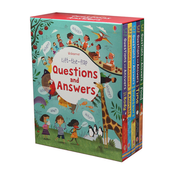 5pc Usborne Lift The Flap Questions & Answers Book Collection Set 8y+