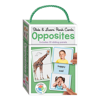 Building Blocks Slide & Learn Flashcards Opposites Baby Educational Activity