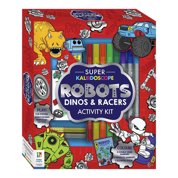 Kaleidoscope Super Activity Kit: Robots, Dinos and Racers 6y+