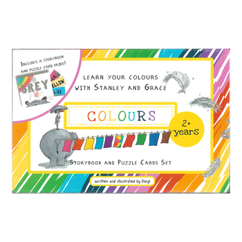 Crane Press Match & Learn Colours Storybook/Puzzle Cards Set Kids 2+