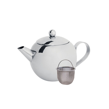 Cuisena 450ml Stainless Steel Teapot w/ Filter - Silver