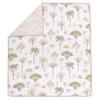 Lolli Living Diamond Quilted Cot Comforter Tropical Mia 95x110cm