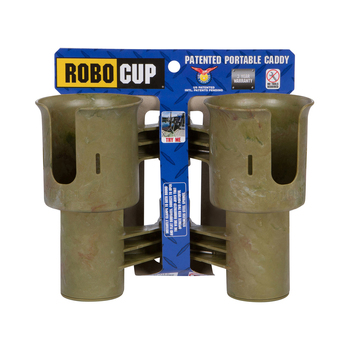 Robo Cup Portable 2-Drink Caddy/Bottle Holder - Camo