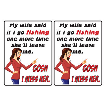 2PK AFN Aluminium 30x40cm Tin Sign I Miss Her Wall Hanging Signage