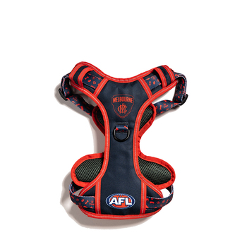 AFL Melbourne Demons Pet Dog Padded Harness Adjustable Vest L