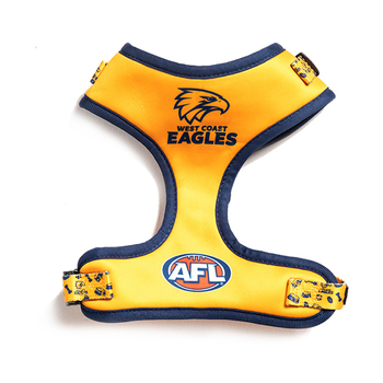 AFL West Coast Eagles Pet Dog Padded Harness Adjustable Vest XS