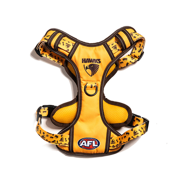 AFL Hawthorn Hawks Pet Dog Padded Harness Adjustable Vest XL