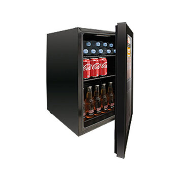 Airflo 70 L Glass Door Bar Fridge Black