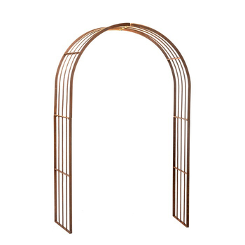 Garden Rust Metal 212cm Plain Arch Barcelona Decor