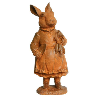 Willow Mother Rabbit 31cm Cast Iron Ornament Garden Decor Small