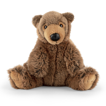 Living Nature 24cm Soft Bear Animal w/ Sound Toy Brown 0m+