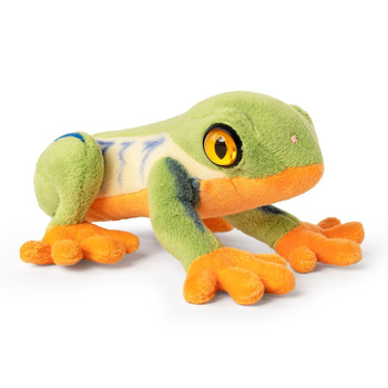 Living Nature 15cm Red Eyed Tree Frog Stuffed Animal Plush Kids Toy Green