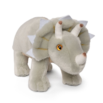 Living Nature 29cm Triceratops Stuffed Animal Plush Kids Toy Grey