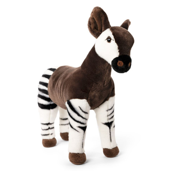 Living Nature 33cm Okapi Stuffed Animal Plush Kids Toy Brown