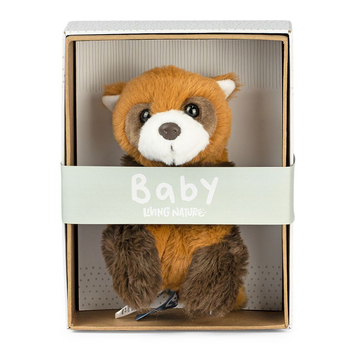 Living Nature 21cm Baby Red Panda Kids Stuffed Toy - Brown