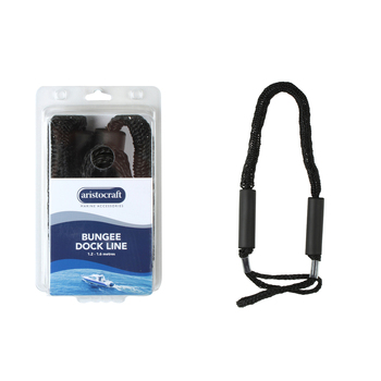 Aristocraft Flexible 1.6m Bungee Dock Line - Black