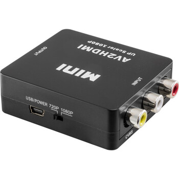 COMPOSITE TO HDMI CONVERTER MINI PASSIVE 1080P UPSCALER