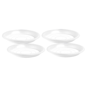 4PK Artevasi Transparent 21cm Saucer Indoor/Outdoor Pot Plant Holder