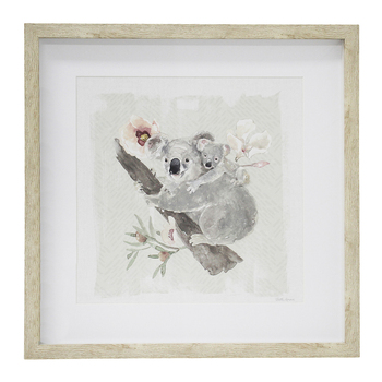 LVD Framed Glass/Resin 45x45cm Print Fauna 2 Wall Hanging Art