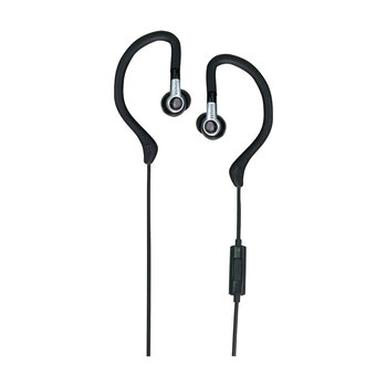 AIWA In-Ear Hook Gel Sports 1.2m Wired Earbuds Black