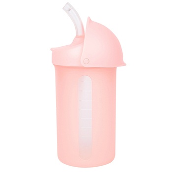 Boon Swig Water Bottle With Silicone Straw Blush 270ml 6m+