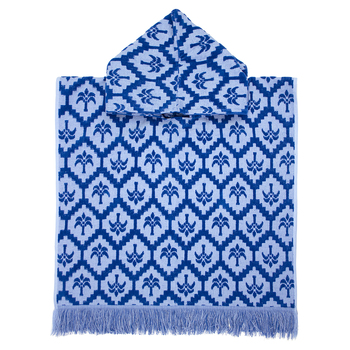 Bambury Home Living Ultra soft Cocos Kids Poncho Cobalt Towel