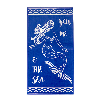 Bambury Ultra soft Durable Siren Beach Towel 86 x 160cm Cotton Woven