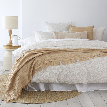 Bambury Nora Quilt Cover Set King Bed Soft Touch Woven Home