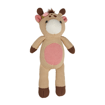 Splosh Baby Giraffe Cotton Knitted Plush Toy 32cm Pink 0+