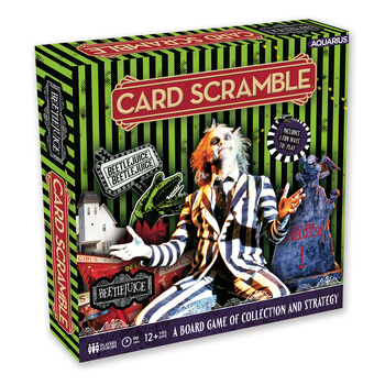 Aquarius Beetlejuice Card Scramble Board Game 2-4 Players 12y+