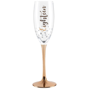 Eighteen Rose Gold Stem Champagne Glass 300ml 25cm Drinking Cup