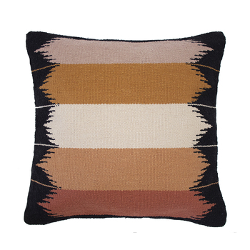 Bambury Home Decor Decorative Barwon Cushion 50x50cm Ebony Cotton Woven