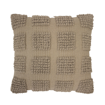 Bambury Home Decor Decorative Dawson Cushion 45x45cm Almond Cotton Woven