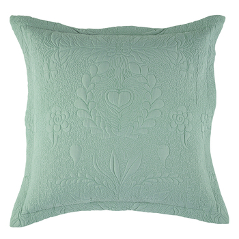 Bianca Florida European Pillowcase 65x65cm - Sage