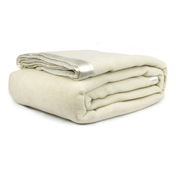 Jason Commercial Queen/King Bed Australian Wool Blanket 227x258cm Ivory 