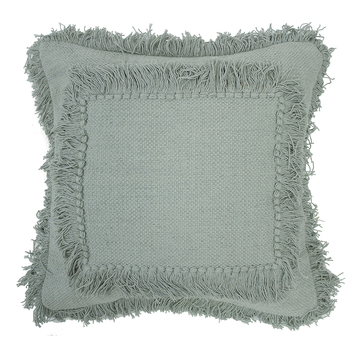 Bambury Decorative Calla Square Cushion Sage 45 x 45cm Cotton Woven